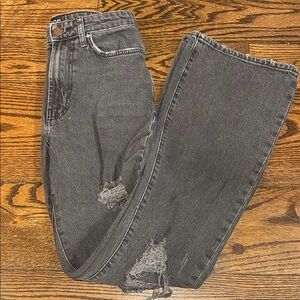 BDG Distressed Gray Denim Jeans